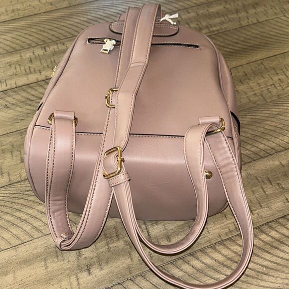 NWT Vegan 🌱 Quilted Backpack 🎒 & Wallet Set Adjustable straps Dusty Rose 🌹 - Picture 9 of 16
